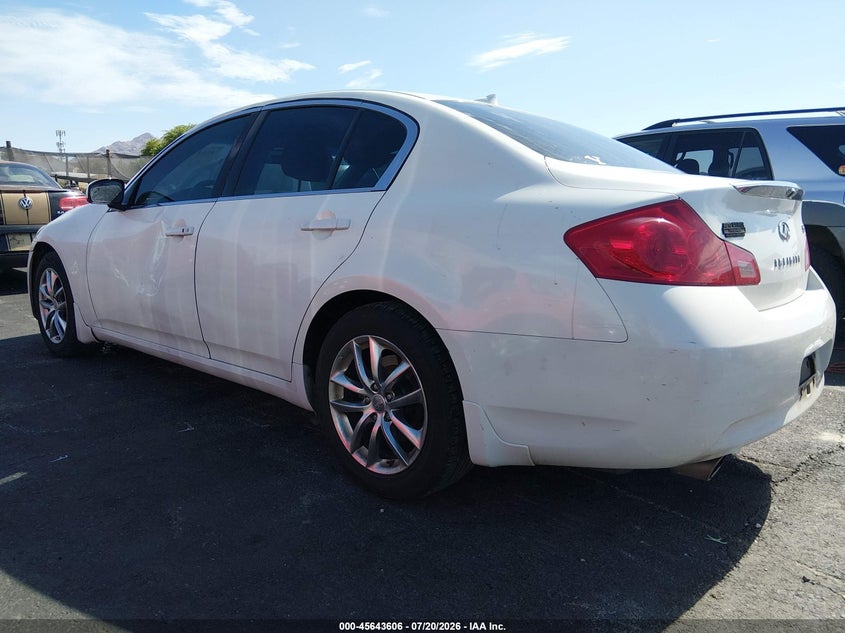 2008 Infiniti G35 VIN JNKBV61F08M253404 IAAI salvage auction — NORMAL WEAR, Clear (Utah), sold $875 on 2026-07-31 (photo 3)