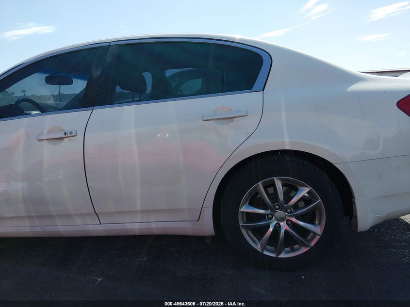 2008 Infiniti G35 VIN JNKBV61F08M253404 IAAI salvage auction — NORMAL WEAR, Clear (Utah), sold $875 on 2026-07-31 (photo 6)