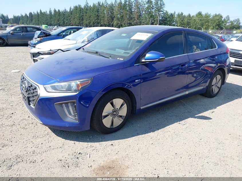 2020 Hyundai Ioniq hybrid VIN KMHC75LC6LU234812 IAAI salvage auction — NORMAL WEAR, Clear (Washington), sold $1,550 on 2026-07-29 (photo 2)
