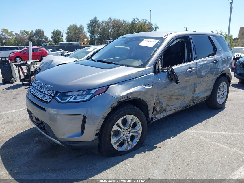 2021 Land rover Discovery sport VIN SALCJ2FX3MH889905 IAAI salvage auction — SIDE, Salvage Title, sold $4,150 on 2026-08-23 (photo 2)