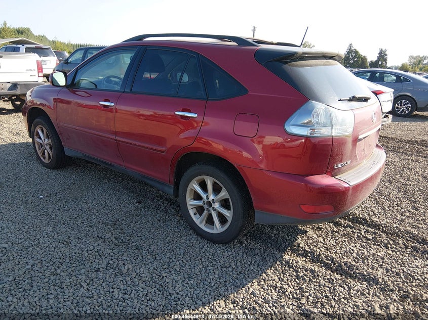 2009 Lexus Rx 350 VIN JTJHK31U992052628 IAAI salvage auction — NORMAL WEAR, Peddle Clear Public-Restricted (Oregon), sold $475 on 2026-07-29 (photo 3)