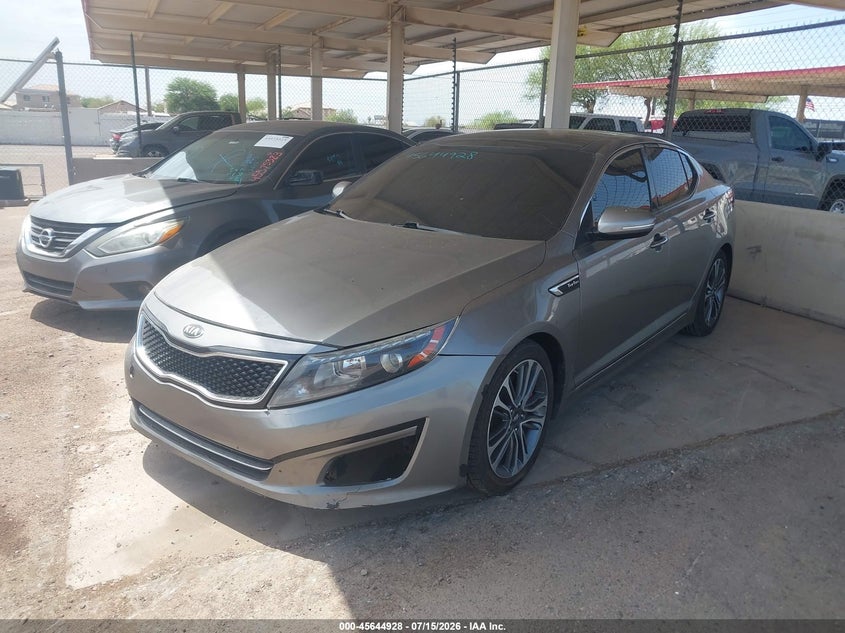 2014 Kia Optima VIN 5XXGR4A69EG303704 IAAI salvage auction — FRONT END, Restored (Arizona), sold $325 on 2026-07-21 (photo 2)