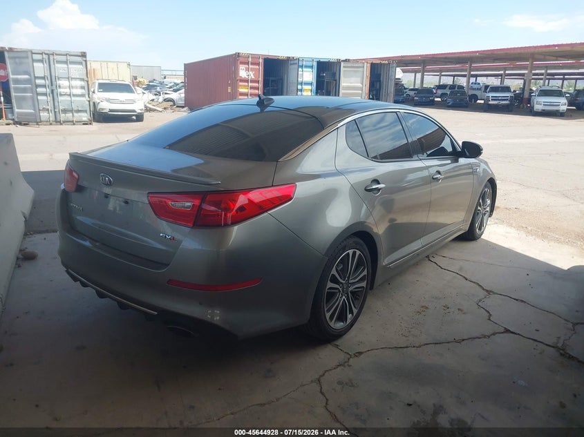 2014 Kia Optima VIN 5XXGR4A69EG303704 IAAI salvage auction — FRONT END, Restored (Arizona), sold $325 on 2026-07-21 (photo 4)