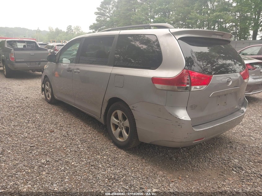 2012 Toyota Sienna VIN 5TDKK3DC2CS250608 IAAI salvage auction — NORMAL WEAR, Clear (New Jersey), sold $350 on 2026-07-29 (photo 3)
