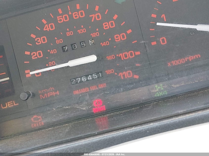 1991 Mazda B2600 VIN JM2UF4146M0145246 IAAI salvage auction — NORMAL WEAR, Clear (Colorado), sold $700 on 2026-07-28 (photo 7)