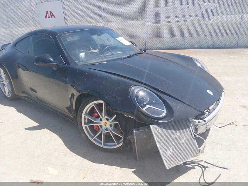 2020 Porsche 911 VIN WP0AB2A91LS225947 IAAI salvage auction — FRONT END, Salvage Title, sold $26,250 on 2026-08-14 (photo 1)
