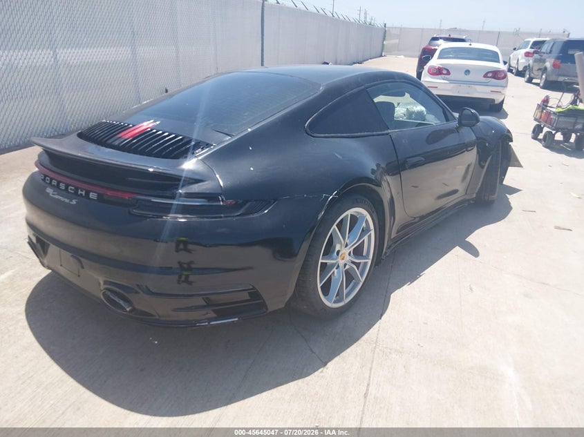 2020 Porsche 911 VIN WP0AB2A91LS225947 IAAI salvage auction — FRONT END, Salvage Title, sold $26,250 on 2026-08-14 (photo 4)