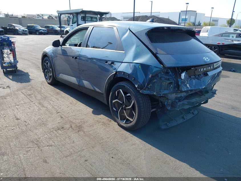 2022 Hyundai Ioniq 5 VIN KM8KMDAF6NU053403 IAAI salvage auction — REAR END, Wait Title, sold $7,500 on 2026-08-14 (photo 3)