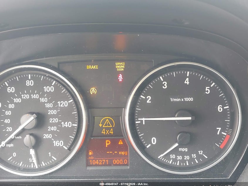 2010 BMW 3 series VIN WBAPK5C58AA646893 IAAI salvage auction — NORMAL WEAR, Clear (Pennsylvania), sold $1,050 on 2026-07-20 (photo 7)
