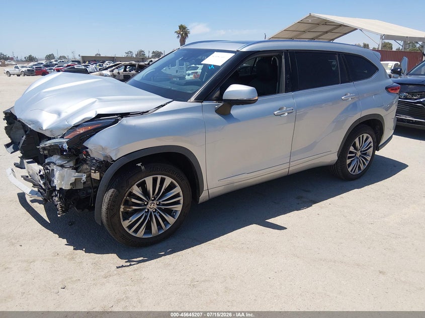 2020 Toyota Highlander VIN 5TDFZRAH8LS010270 IAAI salvage auction — FRONT END, Salvage (California), sold $9,400 on 2026-07-29 (photo 2)