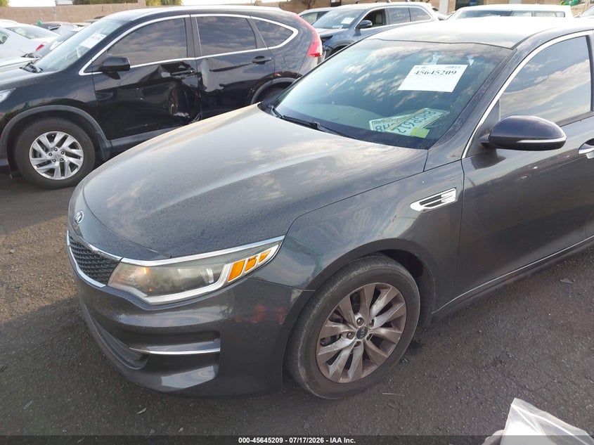 2017 Kia Optima VIN 5XXGT4L34HG164980 IAAI salvage auction — THEFT, Salvage Title, sold $25 on 2026-07-24 (photo 2)