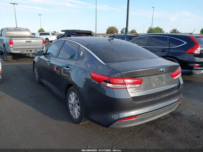 2017 Kia Optima VIN 5XXGT4L34HG164980 IAAI salvage auction — THEFT, Salvage Title, sold $25 on 2026-07-24 (photo 3)