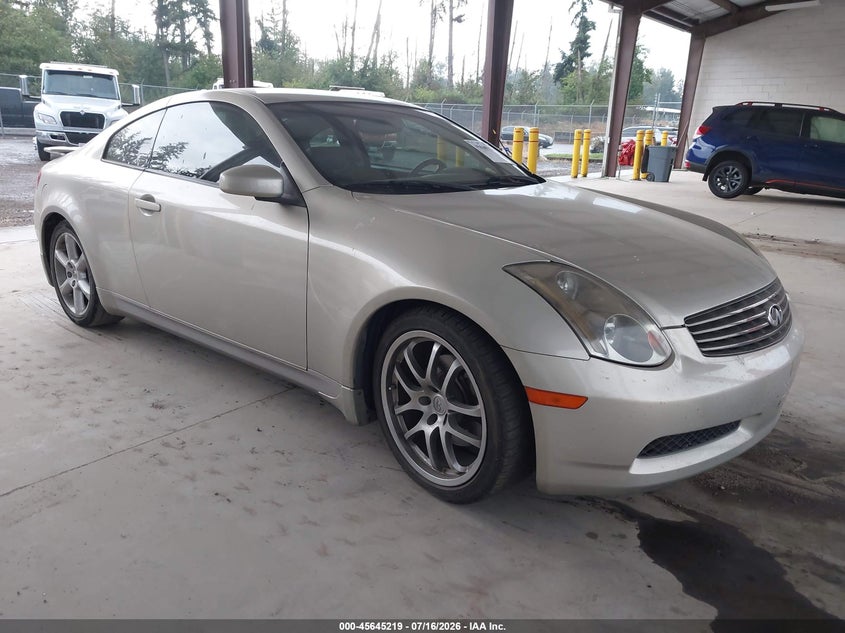 2005 Infiniti G35 VIN JNKCV54E35M416401 IAAI salvage auction — LEFT FRONT, Bill Of Sale (Washington), sold $2,800 on 2026-08-24 (photo 1)
