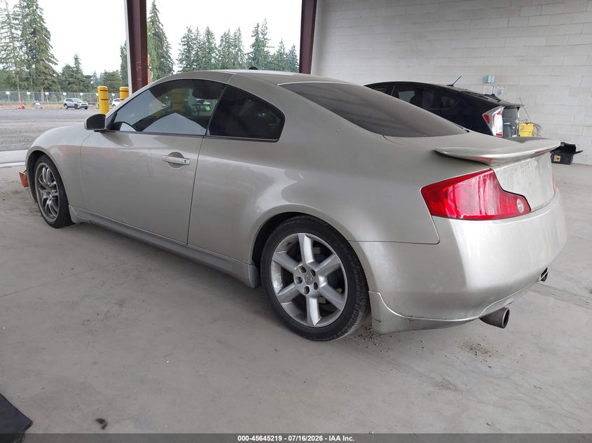 2005 Infiniti G35 VIN JNKCV54E35M416401 IAAI salvage auction — LEFT FRONT, Bill Of Sale (Washington), sold $2,800 on 2026-08-24 (photo 3)