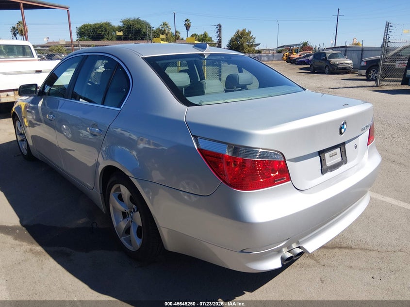 2006 BMW 5 series VIN WBANE53586CK80752 IAAI salvage auction — NORMAL WEAR, Clear - Dealer Only (California), sold $300 on 2026-07-28 (photo 3)