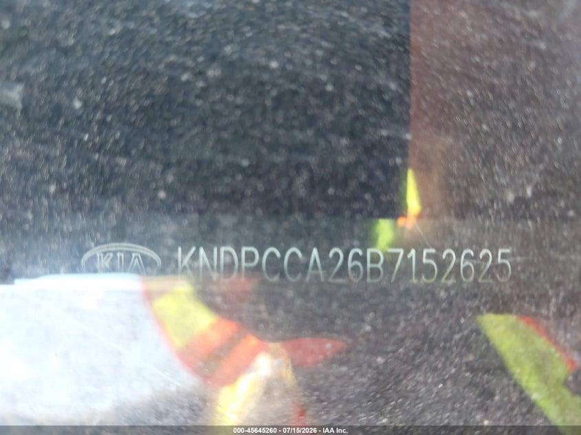 2011 Kia Sportage VIN KNDPCCA26B7152625 IAAI salvage auction — NORMAL WEAR, Clear (Montana), sold $325 on 2026-07-21 (photo 9)