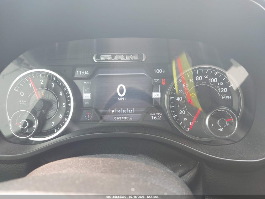 2019 Ram 1500 VIN 1C6RRFFG0KN742464 IAAI salvage auction — FRONT END, Clear (Wisconsin), sold $8,600 on 2026-07-23 (photo 7)