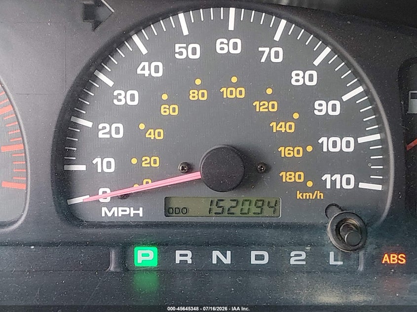 2001 Toyota 4runner VIN JT3GN86R810215555 IAAI salvage auction — Unknown, Salvage (California), sold $1,100 on 2026-07-29 (photo 7)