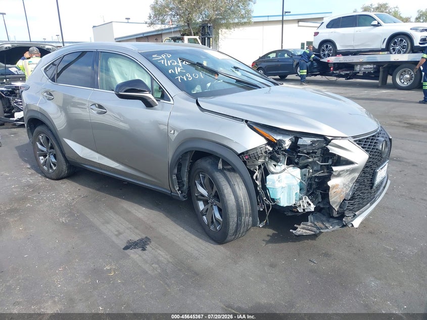 2018 Lexus Nx VIN JTJYARBZ6J2094355 IAAI salvage auction — RIGHT FRONT, Salvage Title, sold $6,500 on 2026-07-24 (photo 1)