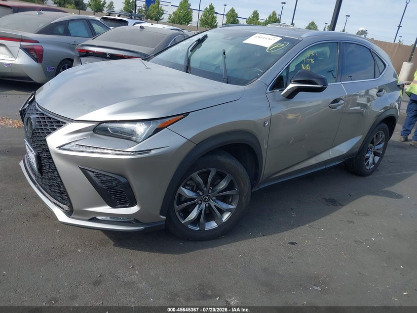 2018 Lexus Nx VIN JTJYARBZ6J2094355 IAAI salvage auction — RIGHT FRONT, Salvage Title, sold $6,500 on 2026-07-24 (photo 2)