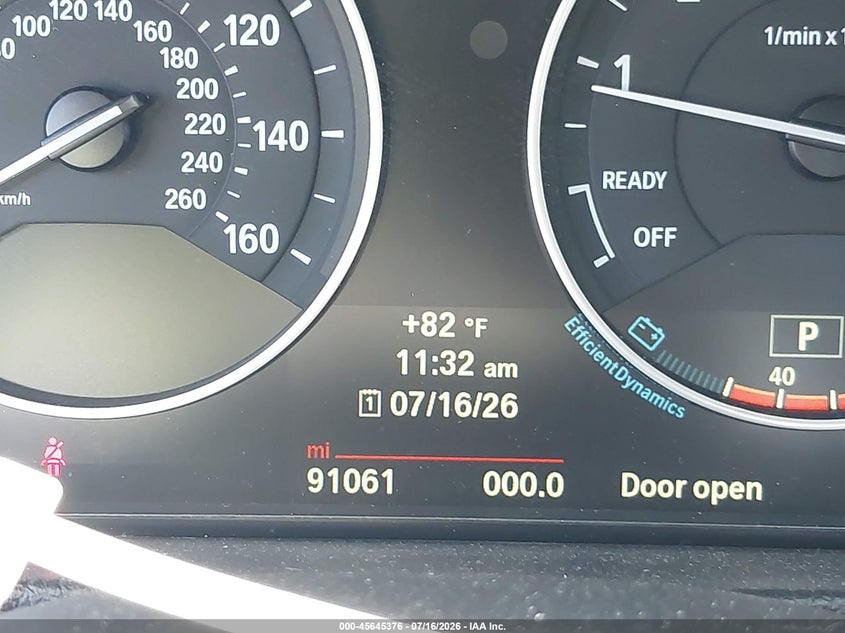 2014 BMW 3er VIN WBA3X5C58ED242545 IAAI salvage auction — LEFT FRONT, Salvage Certificate (California), sold $2,700 on 2026-07-31 (photo 7)