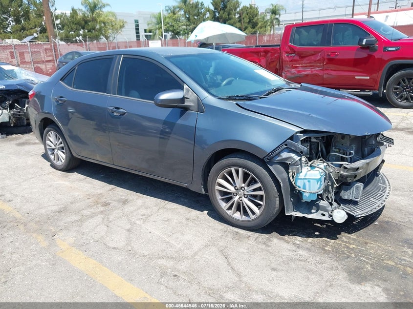 2014 Toyota Corolla VIN 5YFBURHEXEP099554 IAAI salvage auction — FRONT END, Salvage (California), sold $525 on 2026-07-28 (photo 1)