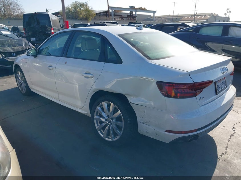 2018 Audi A4 VIN WAUKMAF47JN019711 IAAI salvage auction — REAR END, Salvage Certificate (California), sold $4,800 on 2026-09-08 (photo 3)