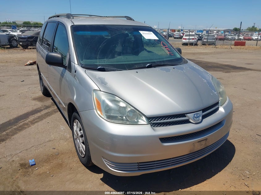 2004 Toyota Sienna VIN 5TDZA23C44S217382 IAAI salvage auction — NORMAL WEAR, Clear - Dealer Only (California), sold $625 on 2026-07-29 (photo 1)