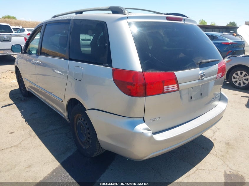 2004 Toyota Sienna VIN 5TDZA23C44S217382 IAAI salvage auction — NORMAL WEAR, Clear - Dealer Only (California), sold $625 on 2026-07-29 (photo 3)