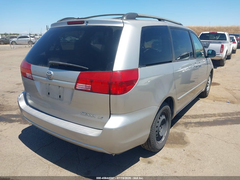 2004 Toyota Sienna VIN 5TDZA23C44S217382 IAAI salvage auction — NORMAL WEAR, Clear - Dealer Only (California), sold $625 on 2026-07-29 (photo 4)