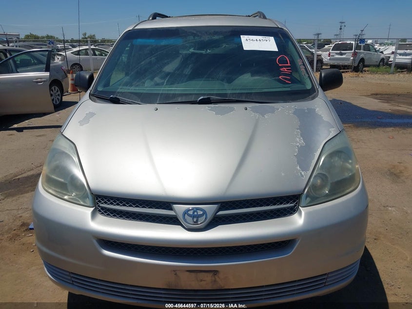 2004 Toyota Sienna VIN 5TDZA23C44S217382 IAAI salvage auction — NORMAL WEAR, Clear - Dealer Only (California), sold $625 on 2026-07-29 (photo 6)