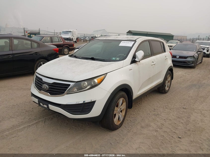 2013 Kia Sportage VIN KNDPBCA24D7432243 IAAI salvage auction — NORMAL WEAR, Clear (Pennsylvania), sold $1,550 on 2026-07-28 (photo 2)