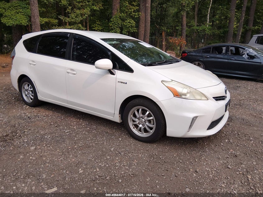 2012 Toyota Prius v VIN JTDZN3EUXC3025139 IAAI salvage auction — NORMAL WEAR, Clear (Virginia), sold $1,150 on 2026-07-21 (photo 1)