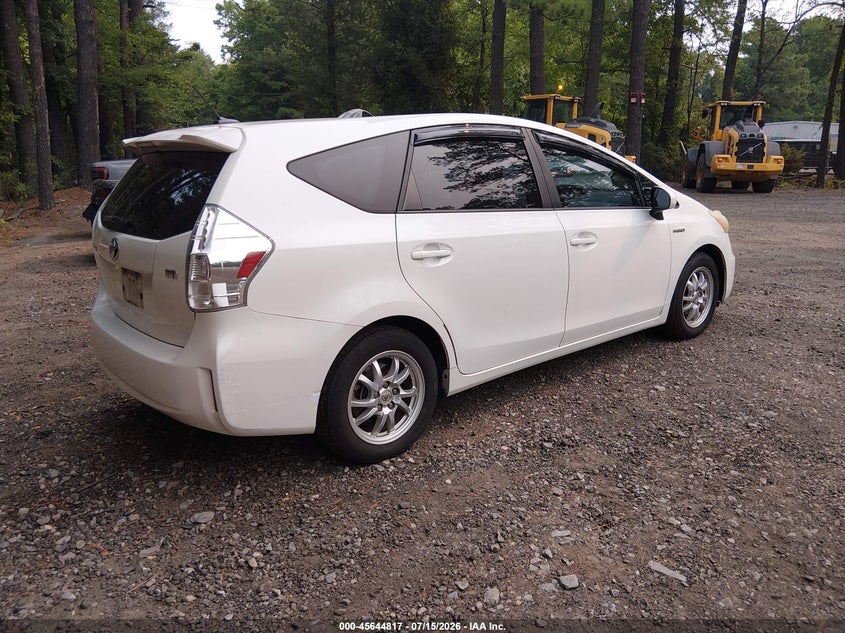 2012 Toyota Prius v VIN JTDZN3EUXC3025139 IAAI salvage auction — NORMAL WEAR, Clear (Virginia), sold $1,150 on 2026-07-21 (photo 4)