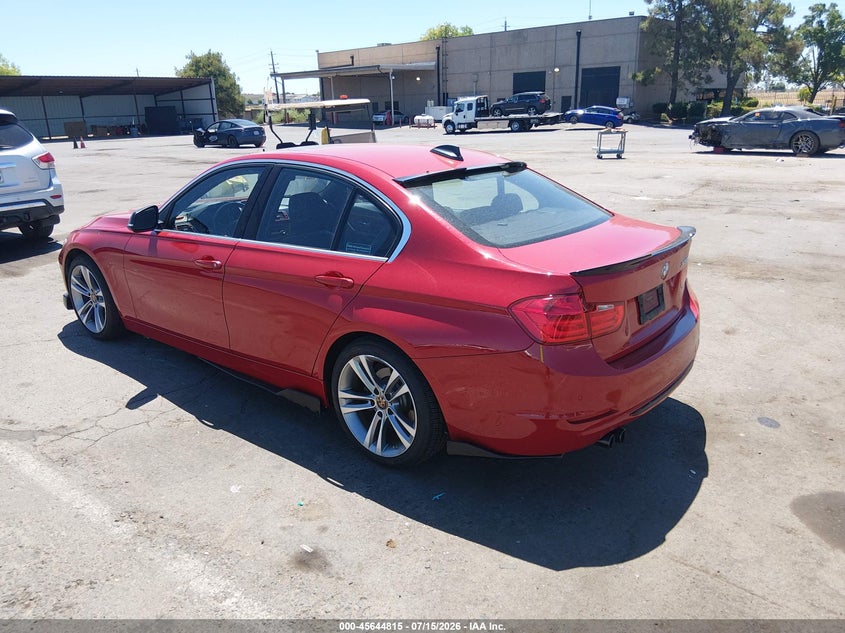 2015 BMW 3er VIN WBA3A5C54FF453653 IAAI salvage auction — RIGHT REAR, Salvage (California), sold $2,150 on 2026-07-29 (photo 3)