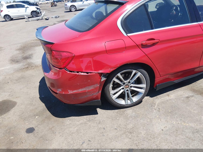 2015 BMW 3er VIN WBA3A5C54FF453653 IAAI salvage auction — RIGHT REAR, Salvage (California), sold $2,150 on 2026-07-29 (photo 6)