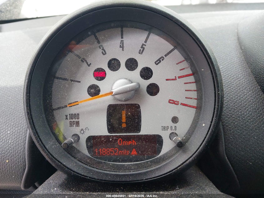 2014 Mini Countryman VIN WMWZC3C54EWP51837 IAAI salvage auction — NORMAL WEAR, Clear (Tennessee), sold $425 on 2026-07-30 (photo 7)