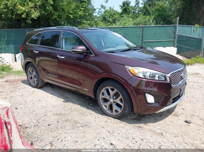2016 Kia Sorento VIN 5XYPKDA56GG073873 IAAI salvage auction — NORMAL WEAR, Clear (Maryland), sold $575 on 2026-07-23 (photo 1)