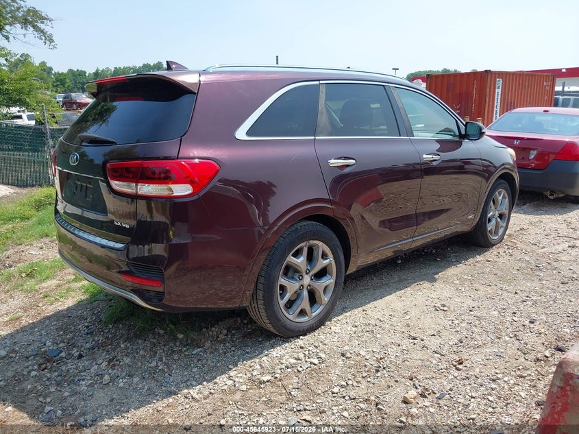 2016 Kia Sorento VIN 5XYPKDA56GG073873 IAAI salvage auction — NORMAL WEAR, Clear (Maryland), sold $575 on 2026-07-23 (photo 4)
