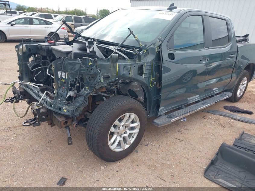 2026 Chevrolet Silverado 1500 VIN 1GCUKDEDXTZ258203 IAAI salvage auction — FRONT END, Clear (Arizona), sold $15,100 on 2026-07-30 (photo 2)