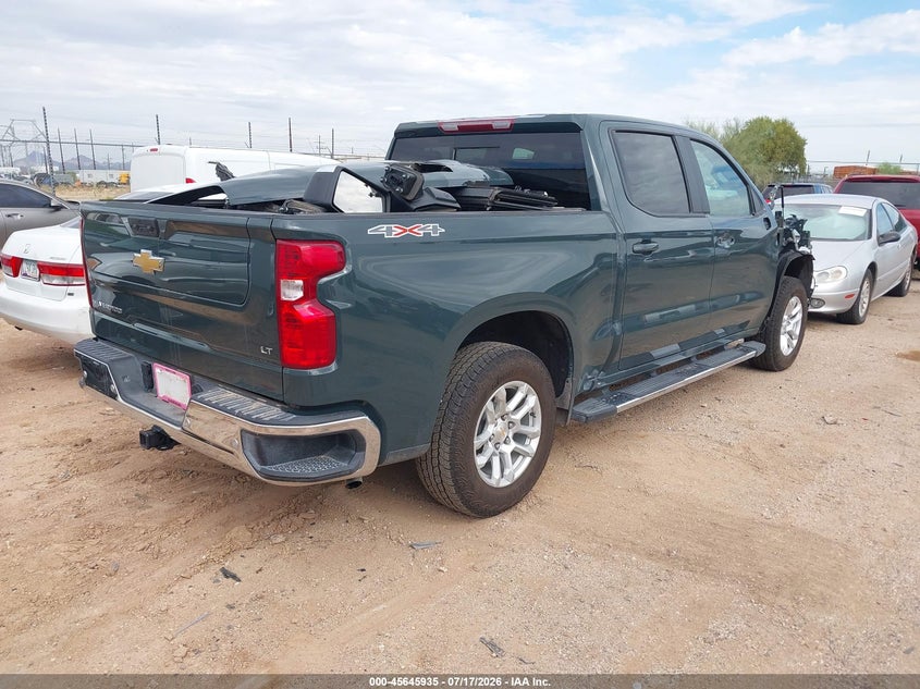 2026 Chevrolet Silverado 1500 VIN 1GCUKDEDXTZ258203 IAAI salvage auction — FRONT END, Clear (Arizona), sold $15,100 on 2026-07-30 (photo 4)