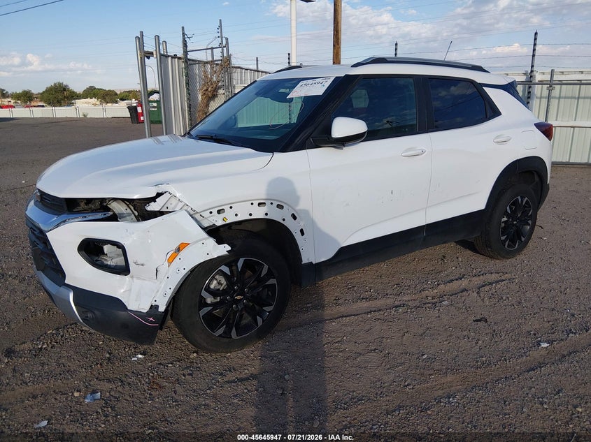2023 Chevrolet Trailblazer VIN KL79MRSL6PB038903 IAAI salvage auction — FRONT END, Clear (New Mexico), sold $1,250 on 2026-07-29 (photo 2)