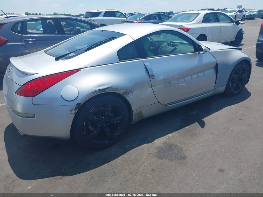 2007 Nissan 350z VIN JN1BZ34D07M503224 IAAI salvage auction — SIDE, Repossession Paperwork (North Carolina), sold $75 on 2026-07-22 (photo 4)
