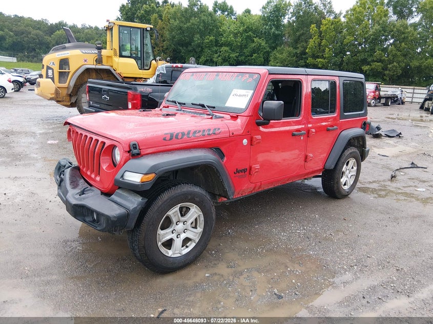 2021 Jeep Wrangler / VIN 1C4HJXDN8MW743104 IAAI salvage auction — RIGHT FRONT, Wait Title, sold $7,875 on 2026-09-19 (photo 2)