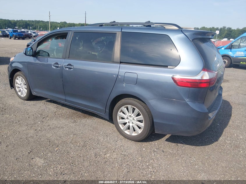 2015 Toyota Sienna VIN 5TDJK3DCXFS126022 IAAI salvage auction — NORMAL WEAR, Clear (Delaware), sold $5,425 on 2026-07-20 (photo 3)