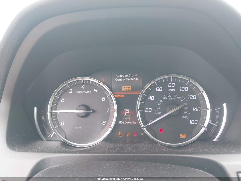 2019 Acura Tlx VIN 19UUB1F34KA009706 IAAI salvage auction — FRONT END, Salvage Title, sold $4,100 on 2026-08-27 (photo 7)