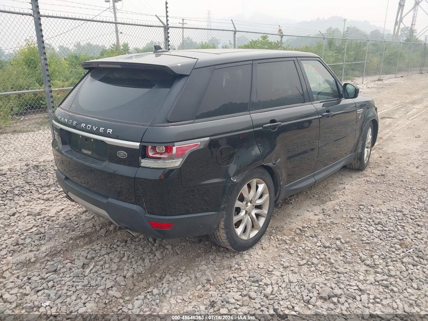 2016 Land rover Range rover sport VIN SALWR2PF7GA117044 IAAI salvage auction — RIGHT FRONT, Salvage Title, sold $1,600 on 2026-08-30 (photo 4)