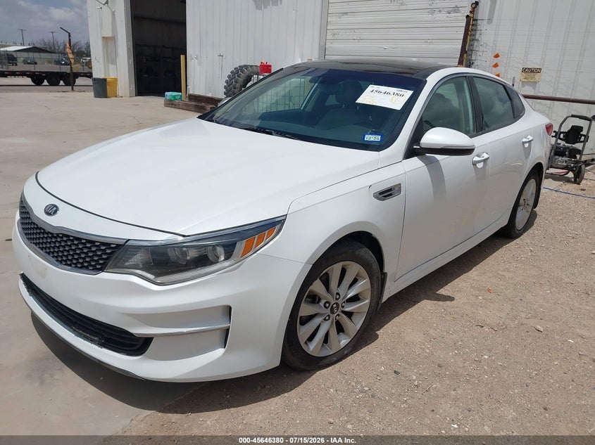 2016 Kia Optima VIN 5XXGU4L35GG102709 IAAI salvage auction — NORMAL WEAR, Original (Texas), sold $675 on 2026-07-30 (photo 2)