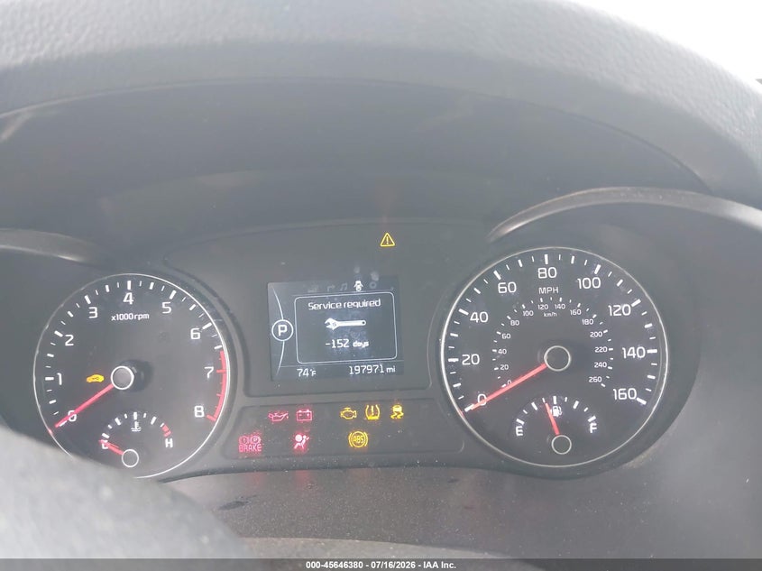 2016 Kia Optima VIN 5XXGU4L35GG102709 IAAI salvage auction — NORMAL WEAR, Original (Texas), sold $675 on 2026-07-30 (photo 7)