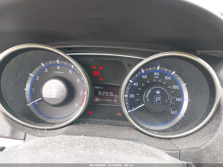 2012 Hyundai Sonata VIN 5NPEC4ACXCH380419 IAAI salvage auction — NORMAL WEAR, Clear (New Jersey), sold $575 on 2026-07-27 (photo 7)